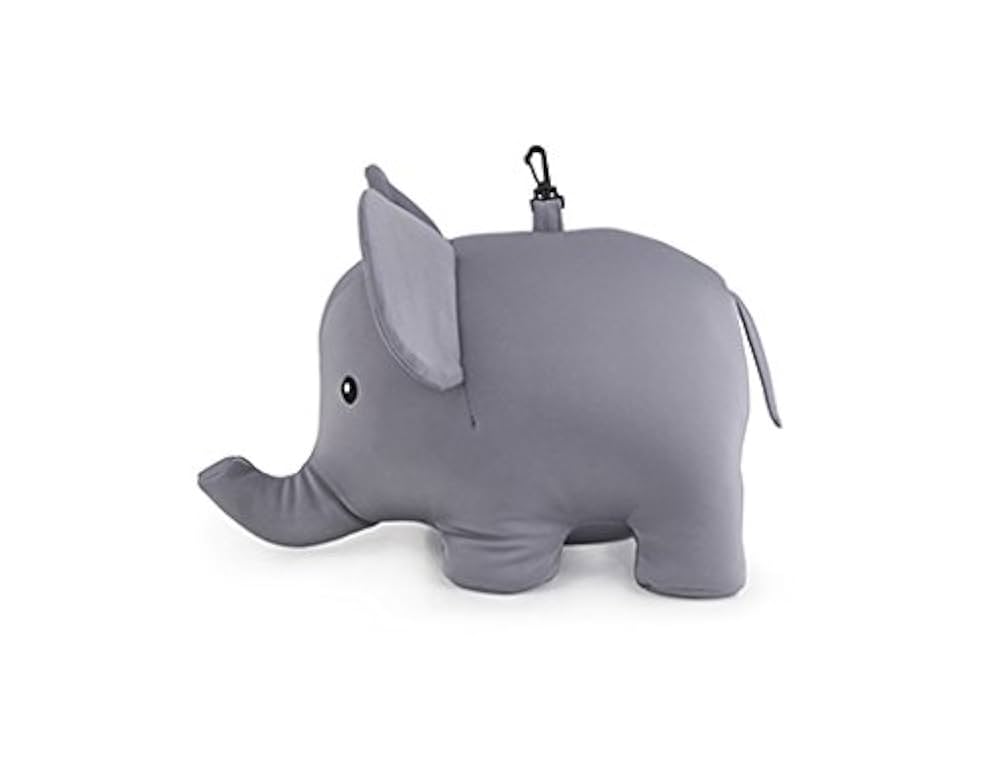 小物 UNDER COVER Air Pillow Elephant Elephant Zip & Flip Travel Pillow – Kikkerland Design Inc